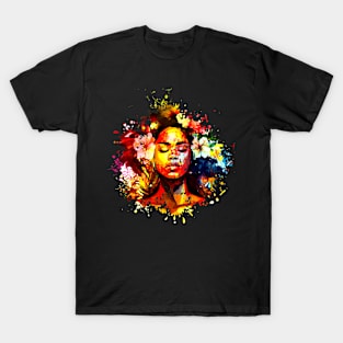 African woman watercolor T-Shirt